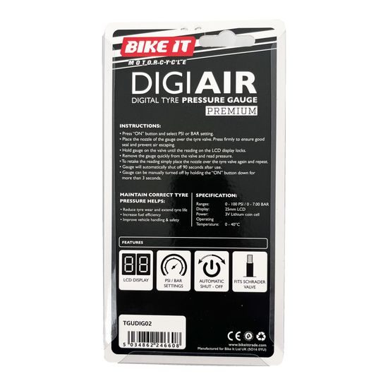 Tlakoměr pneu Premium digitální