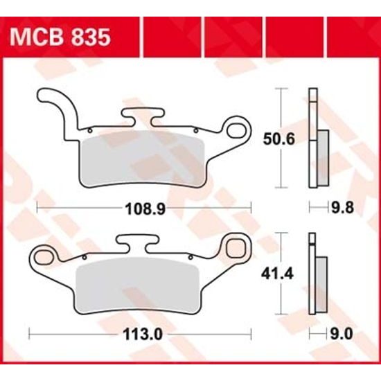 Brzdové destičky MCB835