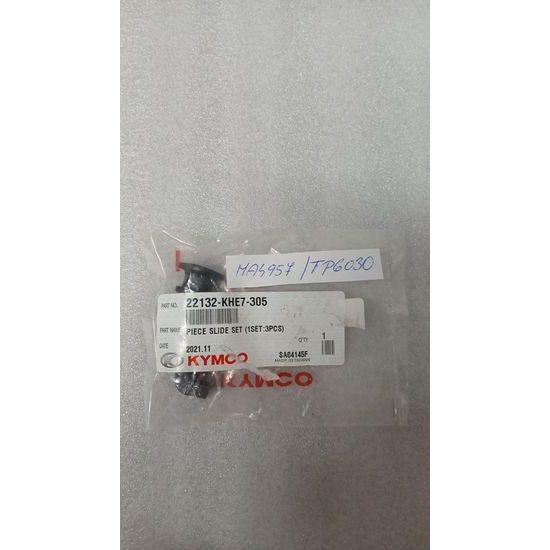 Vodítko variátoru (3 kusy) pro Kymco Dink, Xciting, MXU, Agility a další