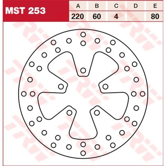 Brzdový kotouč MST253