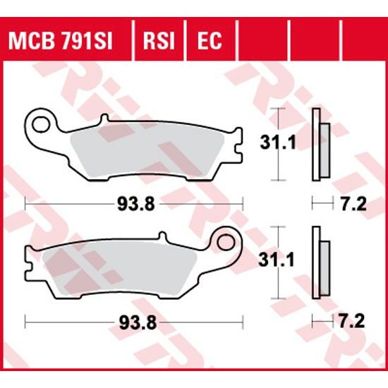 Brzdové destičky MCB791SI