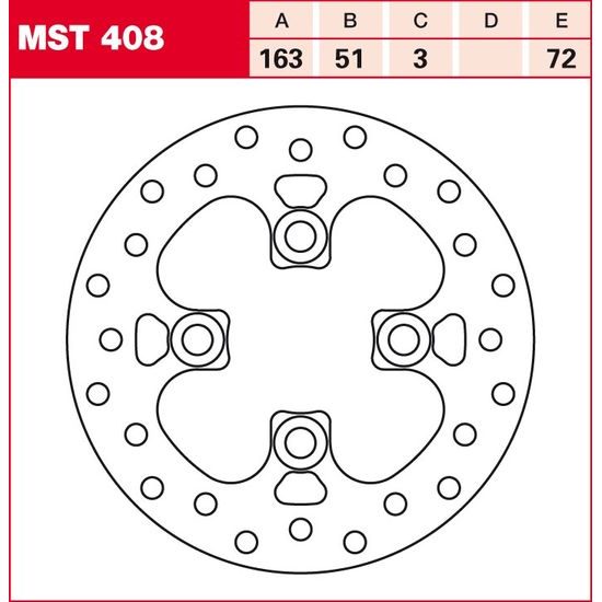 Brzdový kotouč MST408