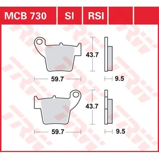 Brzdové destičky MCB730RSI