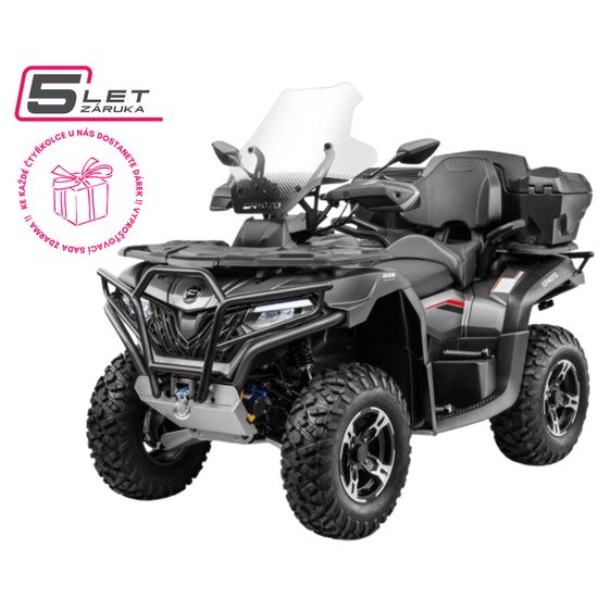 CFMOTO Gladiator X625-A EUR 5 OVERLAND / Velocity Grey - Stříbrná - 1 kus ihned k odvozu !
