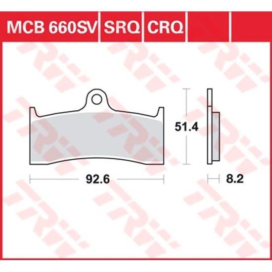 Brzdové destičky MCB660SV