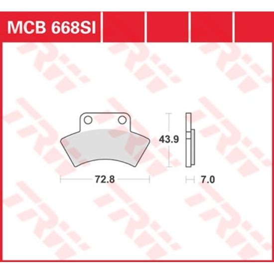 Brzdové destičky MCB668SI