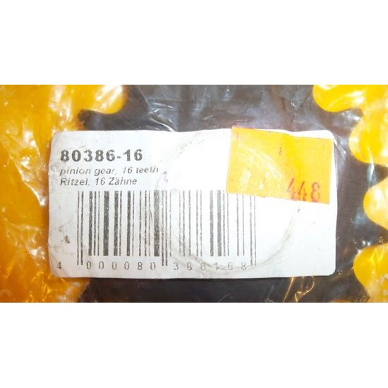 Kolečko 16 zubů, ocel, 520, (5/8x1/4)