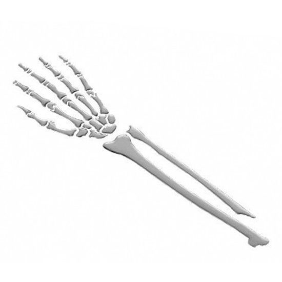 Emblém 3D samolepící "Skeleton Arm" (paže), chrom, 51-39974, poslední pár