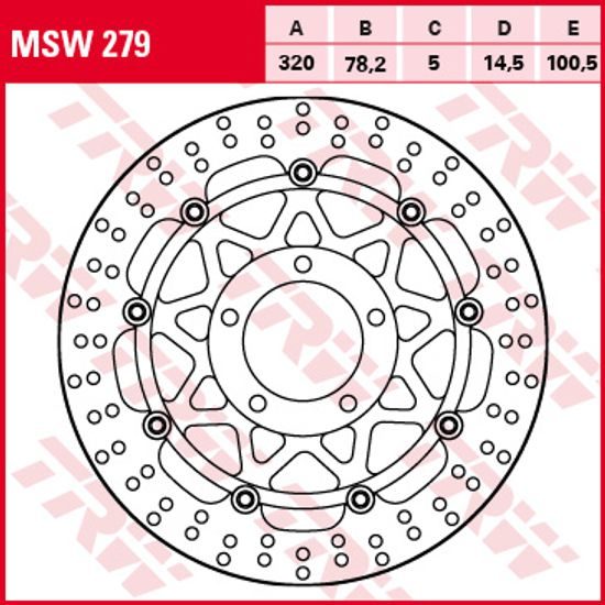 Brzdový kotouč plovoucí MSW279