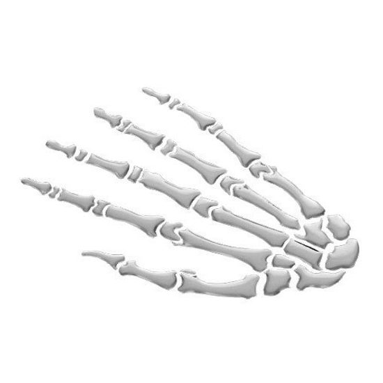 Emblém 3D samolepící samolepa "Skeleton Hand" (ruka), chrom, 51-39973, poslední pár