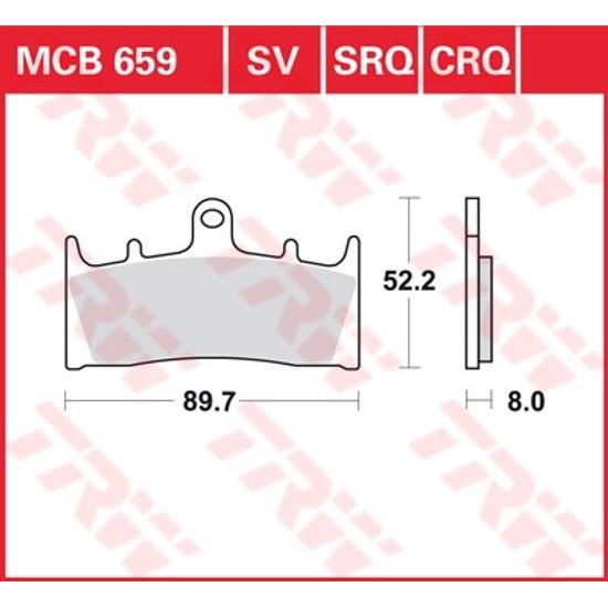 Brzdové destičky MCB659CRQ