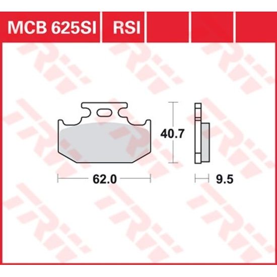 Brzdové destičky MCB625SI