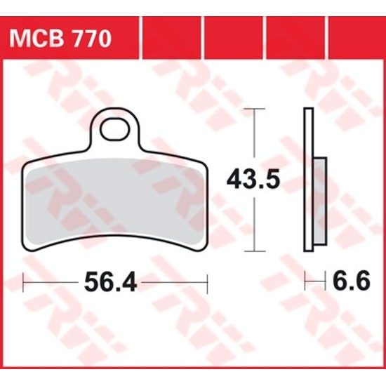 Brzdové destičky MCB770