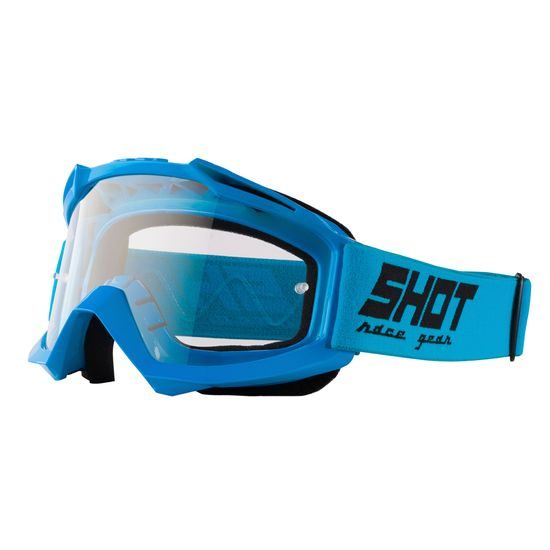 Shot Assault modré motokrosové brýle lesklé