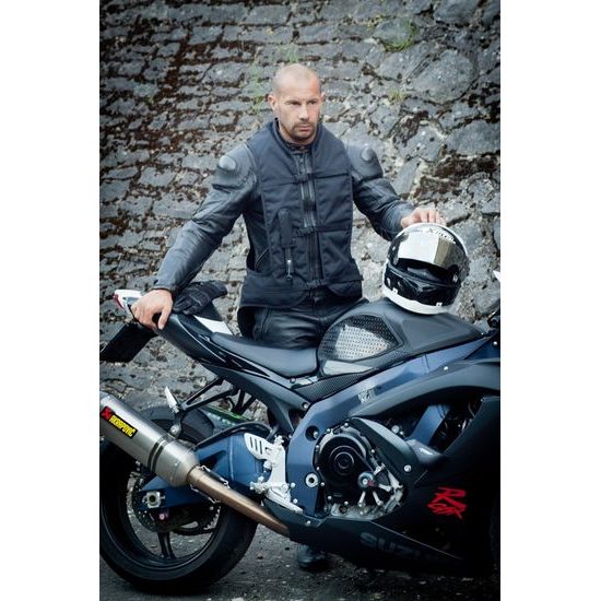 Airbagová vesta AIRNEST černá motocyklová, dětská, velikost M,L