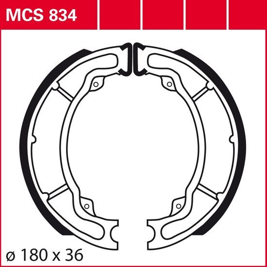 Brzdové pakny MCS834