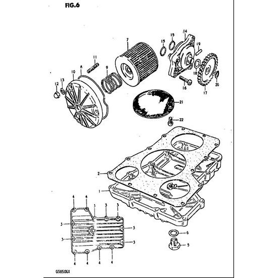 Těsnění olejového čerpadla - Suzuki