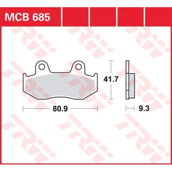 Brzdové destičky MCB685