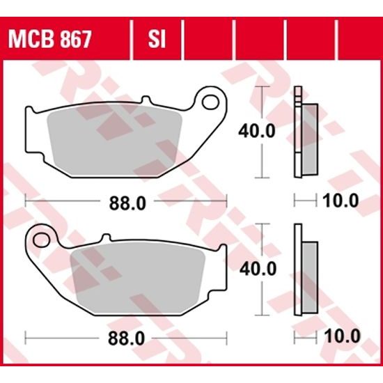 Brzdové destičky MCB867SI