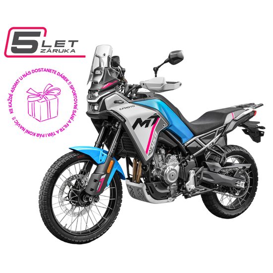 CFMOTO 450MT-R - Zephyr Blue (modrá/bílá) model 2025 + DÁREK