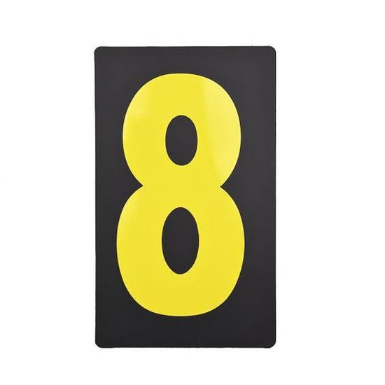 Náhradní žluté číslo pro Biketek pit board