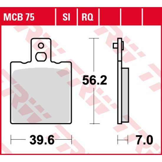 Brzdové destičky MCB075SI