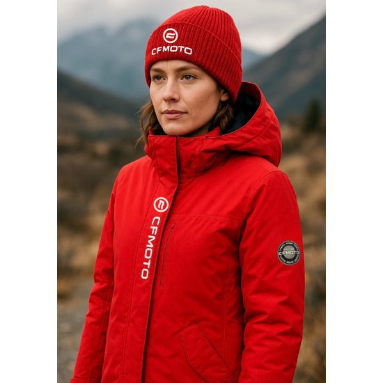 Zimní bunda CFMOTO Down - dámská - červená - XS