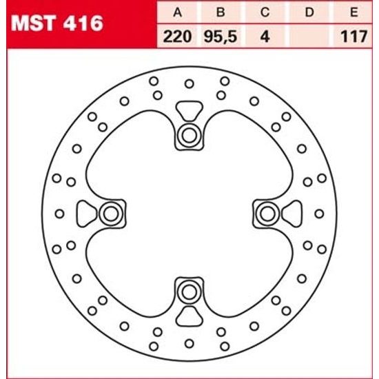 Brzdový kotouč MST416