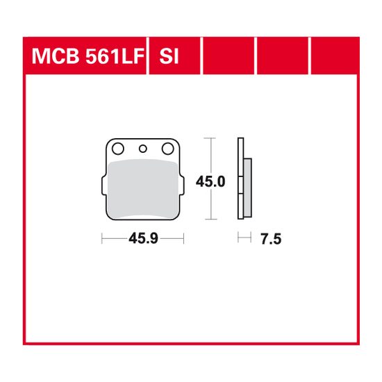 Brzdové destičky MCB561