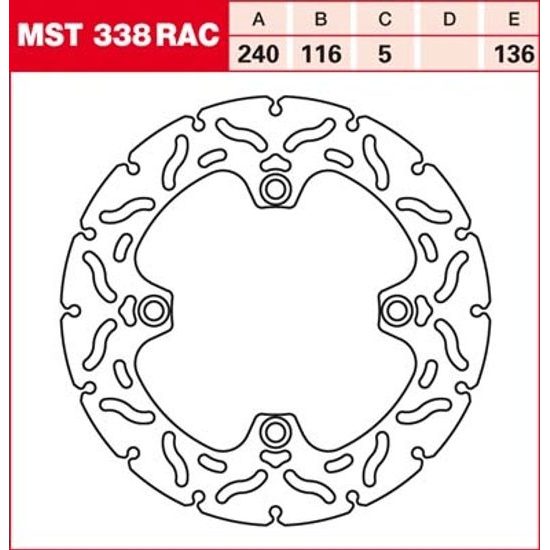 Brzdový kotouč MST338RAC