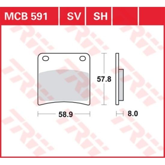 Brzdové destičky MCB591
