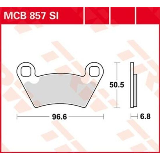 Brzdové destičky MCB857SI