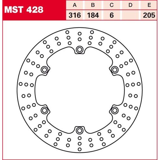Brzdový kotouč MST428