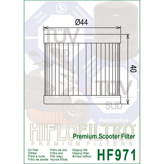 Olejový filtr HF971 Suzuki