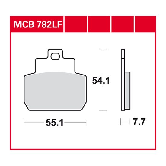 Brzdové destičky MCB782