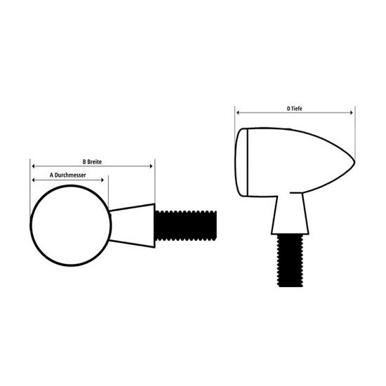 HIGHSIDER HIGHSIDER LED indicators MICRO-BULLET (pár)