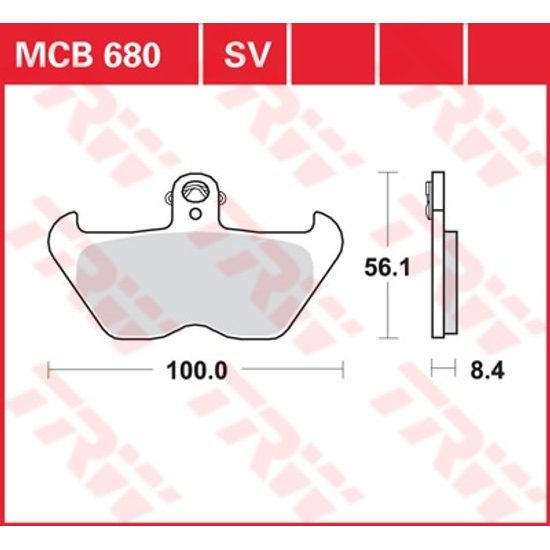 Brzdové destičky MCB680
