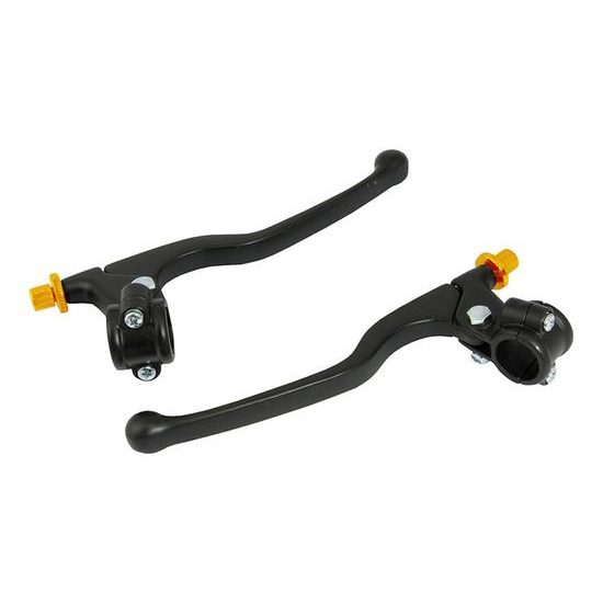 Univerzální páčky černé dlouhé spojka+brzda (bez objímky zrcátka)