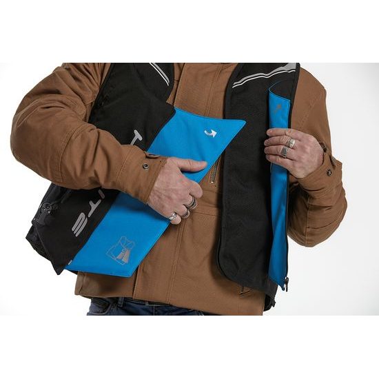 Airbagová elektronická vesta e- Double Turtle černá