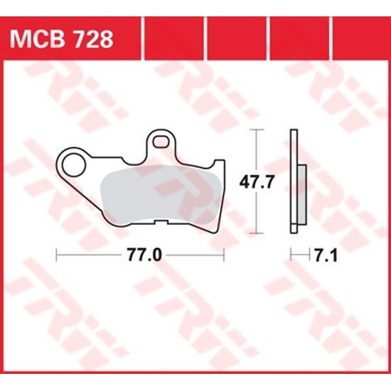 Brzdové destičky MCB728