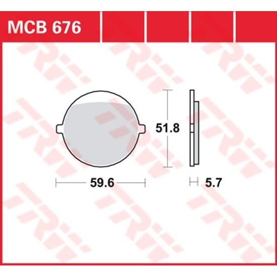 Brzdové destičky MCB676