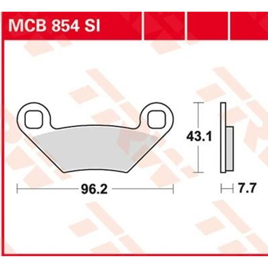 Brzdové destičky MCB854SI