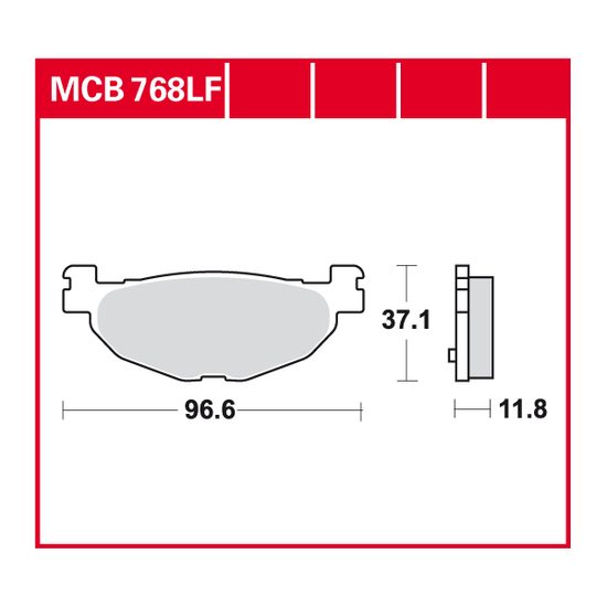 Brzdové destičky MCB768