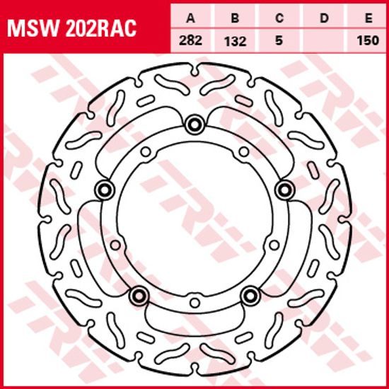 Brzdový kotouč plovoucí MSW202RAC