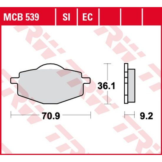 Brzdové destičky MCB539EC