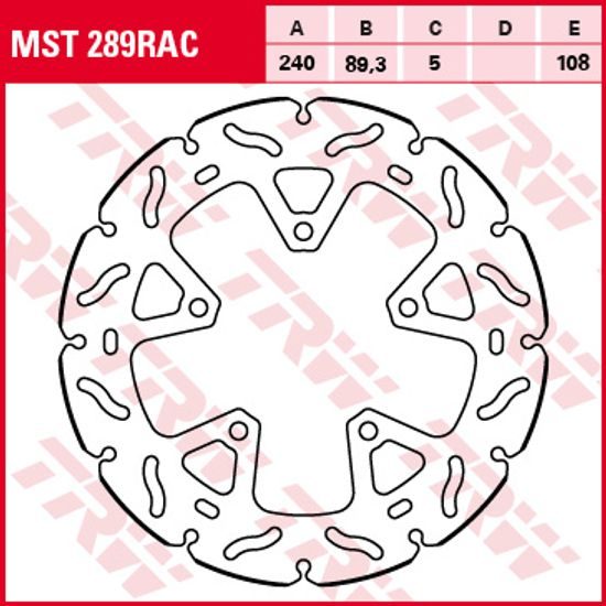 Brzdový kotouč MST289RAC
