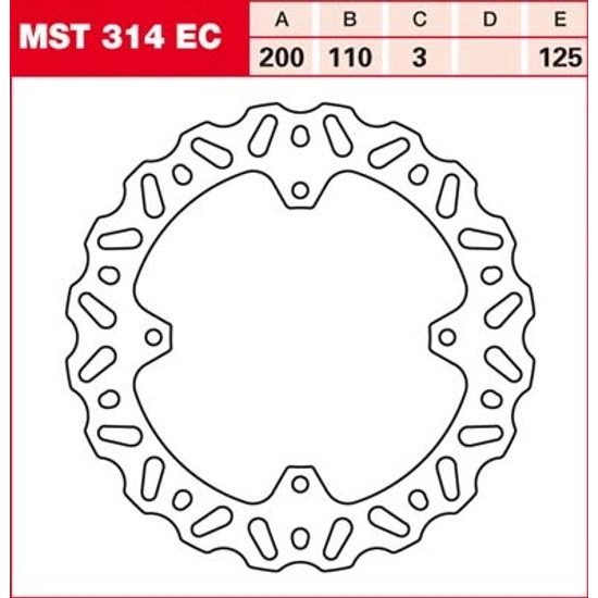 Brzdový kotouč MST314EC