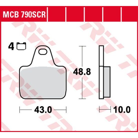 Brzdové destičky MCB790SCR