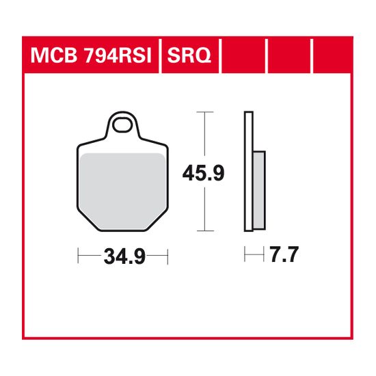 Brzdové destičky MCB794RSI