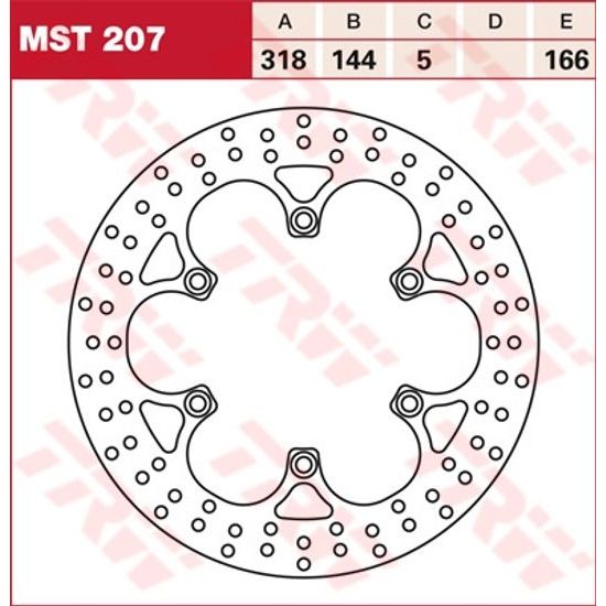 Brzdový kotouč MST207